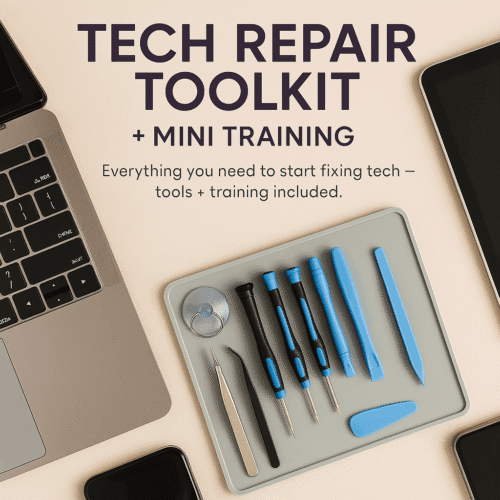 Smartphone Repair Training Kit + Course (Includes iPhone + Tools)