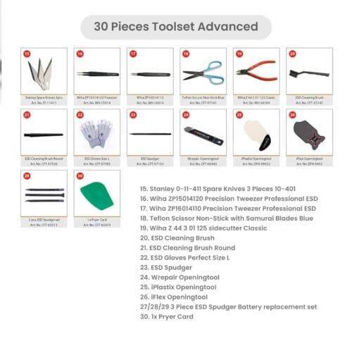 30 Pieces Toolset Advanced (Wrepair) - Image 2