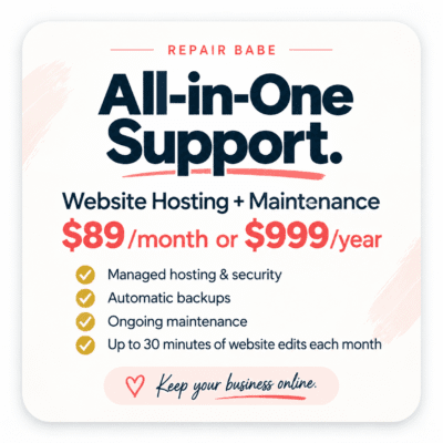 Hosting + Maintenance Bundle (Monthly)