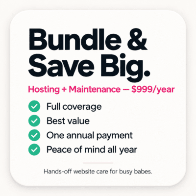 Hosting + Maintenance Bundle (Yearly)