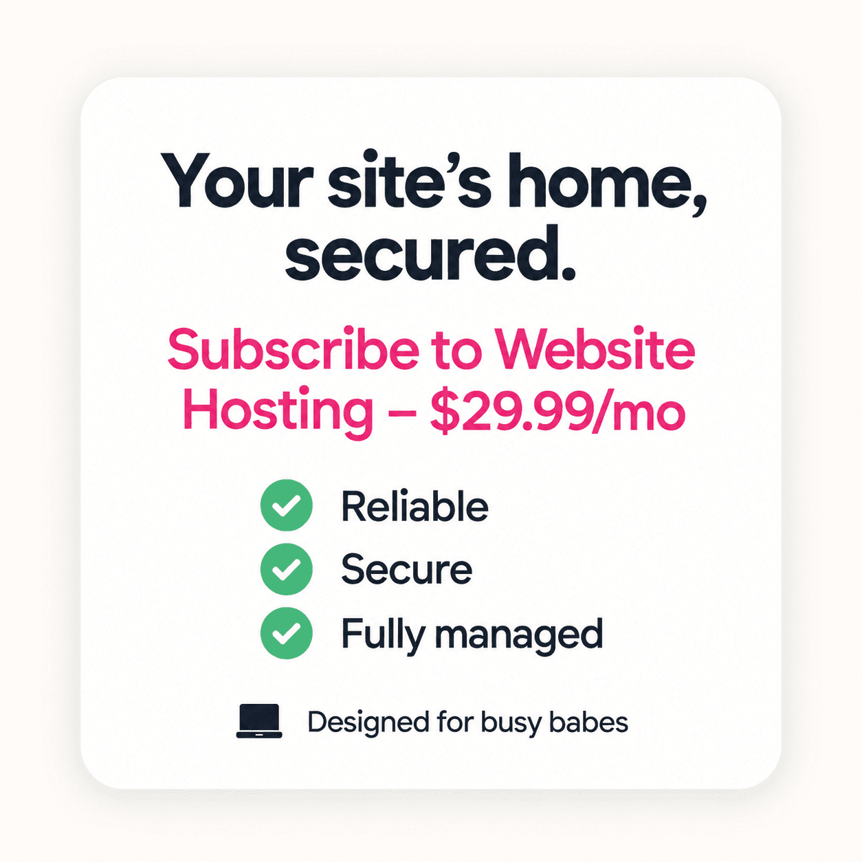 Website Hosting Plan