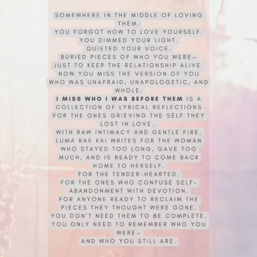 I Miss Who I Was Before Them - Image 2