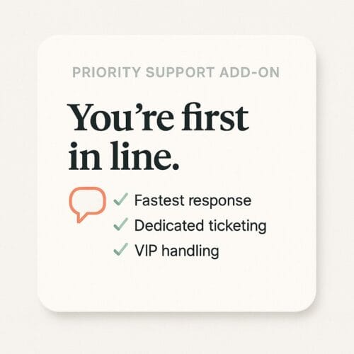 Priority Support Add-On