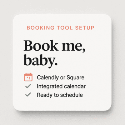Booking Tool Setup
