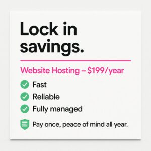 Website Hosting Plan (Yearly)