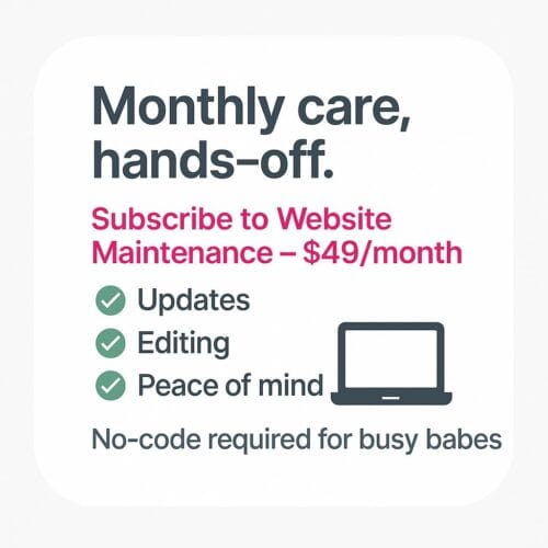 Website Maintenance Plan