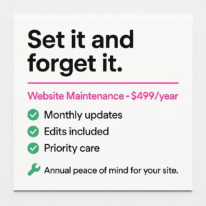 Website Maintenance Plan (Yearly)