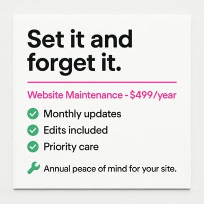 Website Maintenance Plan (Yearly)