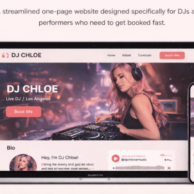 DJ Launch Website – Deposit