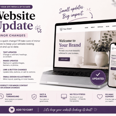 Website Updates (minor revisions)