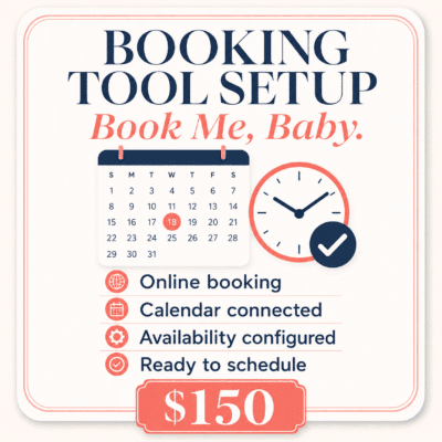 Booking Tool Setup