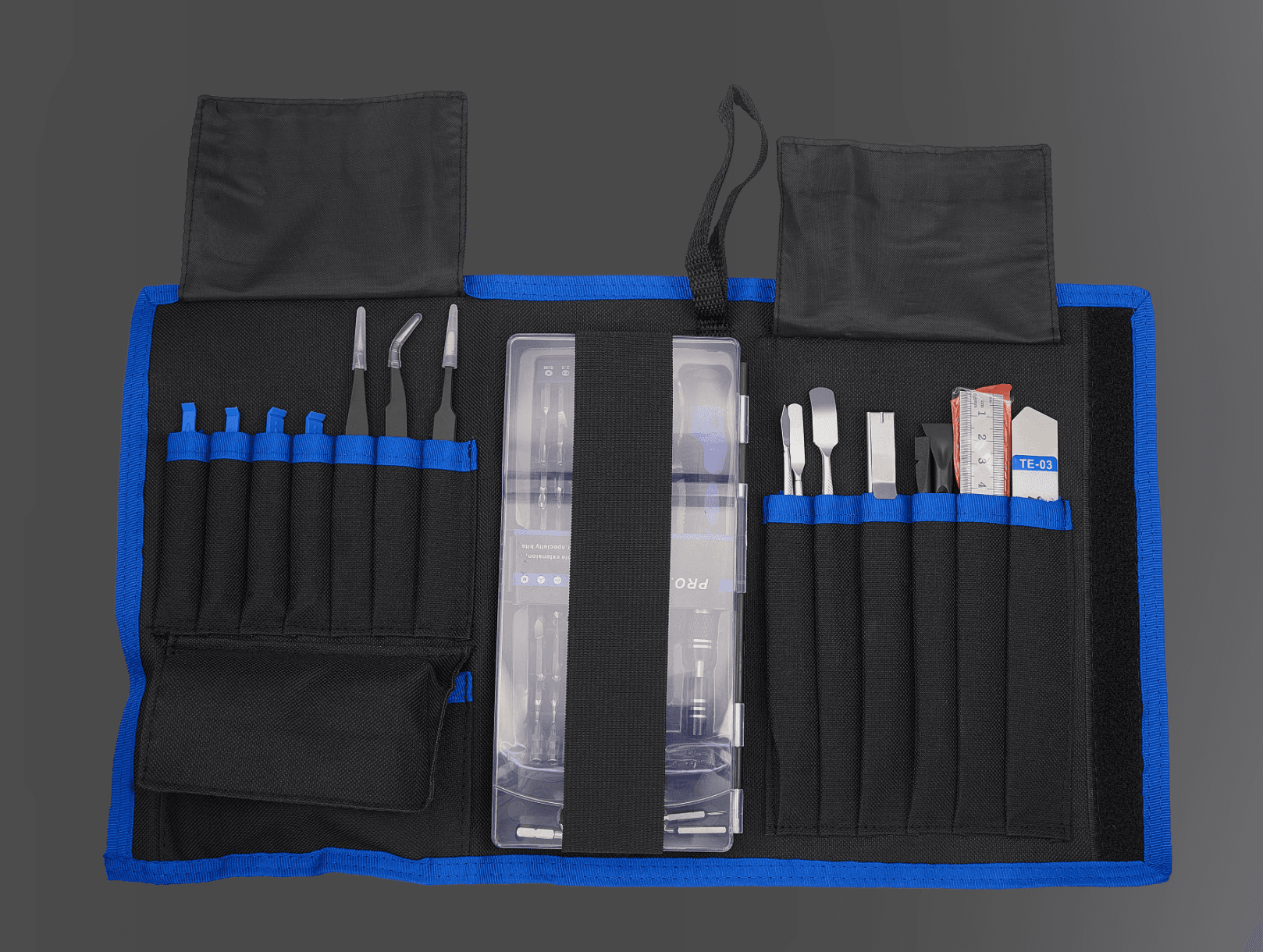 Repair Babe Starter Tool Kit with 80-piece repair foundation and carrying pouch