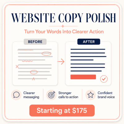 Website Copy Polish