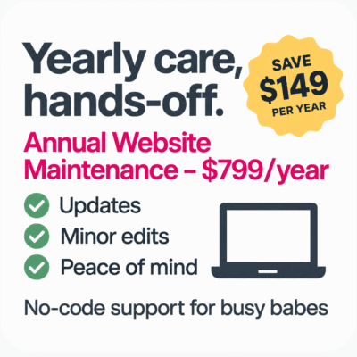 Website Maintenance Services | Repair Babe Yearly